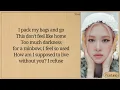 Lagu ROSÉ - Gone (Lyrics)