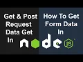 Node JS Tutorial - How To Get Form Data In Node JS Node JS Tutorial In Hindi In 2022