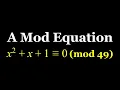 How To Solve A Modular Arithmetic Equation