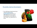 Roulette game development