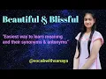Learn Synonyms Antonyms Easily Vocabulary with Sanaya Beautiful Blissful
