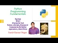 Python Programming Fundamental Syntax Character Set Token Literals Keywords Operators Identifiers