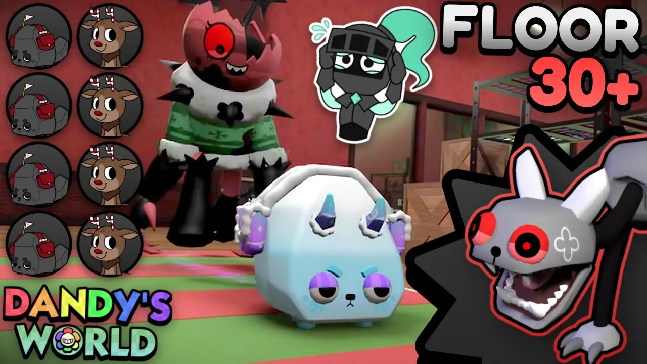 CHRISTMAS ANIMALS RUN (FLOOR 30+) | DANDY’S WORLD LONGPLAY