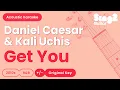 Download Lagu Get You - Daniel Caesar \u0026 Kali Uchis (Acoustic Karaoke)