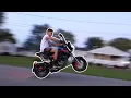 Learning how to wheelie a Benelli tnt 135