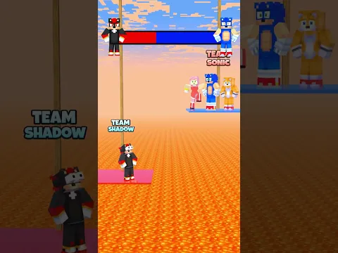 Team Shadow VS Team Sonic On Lava Platform😱 Who Will Win?😨 Help Team Sonic?🙏