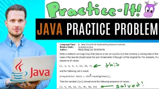 Java Practice It Exercise 15 5 runningTotal ArrayIntList