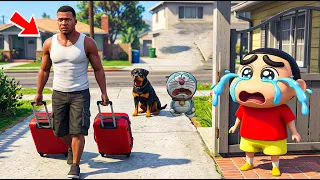 Franklin Leaving his House Shinchan Doraemon  GTA 5 in Telugu