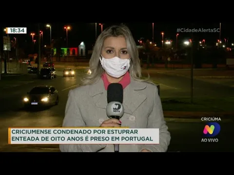 Criciumense condenado por estuprar enteada de oito anos é preso em Portugal