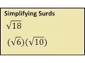 How to Simplify Surds sqrt 18