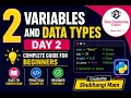 Python Variables and Data Types Explained Day 2 Python Course for Beginners