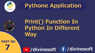 Print function in Python - Python Tutorial 07 Basic To Advance