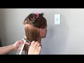 Simple slight inverted bob