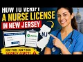 How to verify a nurse license in New Jersey