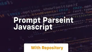 Prompt parseint javascript