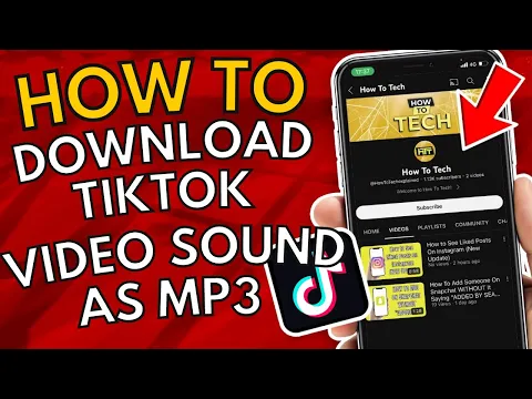 Download MP3 How To Download TikTok Video Sound As MP3 On Android \u0026 IPhone