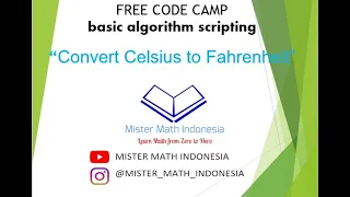 Celsius to Fahrenheit - Basic Algorithm Scripting