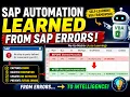SAP Automation That LEARNS from Errors VBA SAP GUI Scripting Intelligence