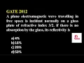 37 Reflection coefficient I EMT I CSIR I GATE I JL PHYSICS I DL PHYSICS I Dr Nagaraju Pendam