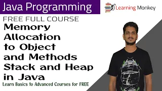 Memory Allocation to Object and Methods Stack and Heap in Java Lesson 34 Java Programming