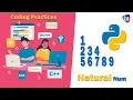 Free Natural Number Pattern in Python Source Code - Pattern Programs
