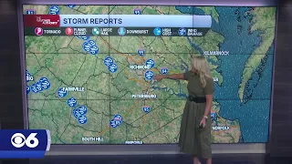 Strong storms moved through Central Virginia leaving damage in its wake