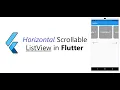 Horizontal scrollable ListView in Flutter OnPressed