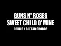 Guns N' Roses - Sweet Child O' Mine (Drums, Guitar Chords \u0026 Lyrics)