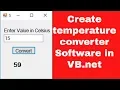 How to Make temperature converter Software in VB net