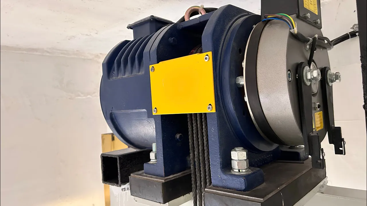 Elevator MRL GEARLESS MOTOR / ROPE DRIVE / DETAILS # trending #lift