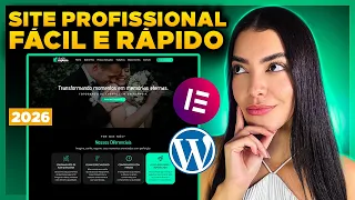 Como CRIAR UM SITE No WordPress e Elementor Grátis (MUITO FÁCIL)  [Site  Profissional e Completo]
