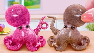Let's Go To The Sea and Cook Seafood 🐙 How To Make Mexico Octopus Burger 🍔 Tina Mini Cooking