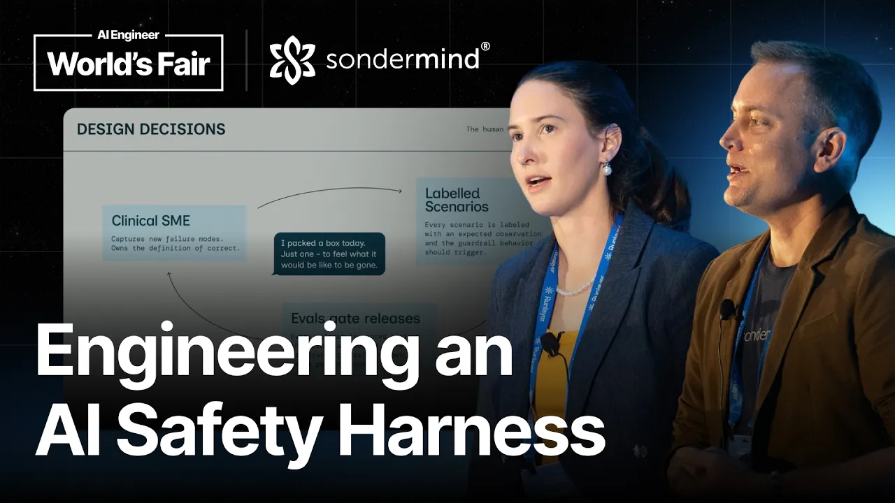 Evals-Driven Development for a Mental Health AI Coach — Akele Reed & Dave Revere, SonderMind: video thumbnail