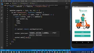 React Native Vendor Chat App 6 - socket io react native node js