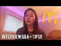 MCDONALD S Interview Questions Answers tips for teens