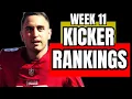 Ranking ALL 30 Kickers for Week 11 Fantasy Football