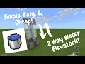 2 Way Water Elevator Tutorial Minecraft 1 16 All Platforms