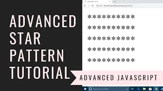 Advanced JavaScript Star Pattern Program to Print Rectangle of Stars using For Loop JavaScript