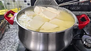 Evde En Kolay Tel Peynir 🧀 Yapımı -Ev Yapımı Peynir Nasıl Yapılır🔝