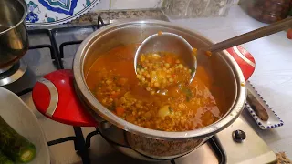  محمص محمصة بالقديد والخضرة دندنها