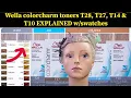 Wella colorcharm toners T28 T27 T14 T10 EXPLAINED with swatches