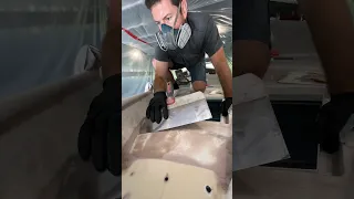 Fairing a steel boat
