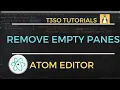 How to Enable Remove Empty Panes in Atom Editor
