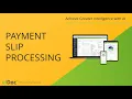 elDoc - Intelligent Document Processing Data capture from ATM receipts Payment slips Use Case