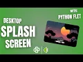 Flet Tutorial Splash Screen UI in Python