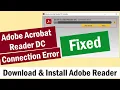 How To Fix Adobe Acrobat Reader DC Connection Error Download Adobe Reader Offline Installer 2023