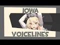 All Iowa Voicelines Kancolle