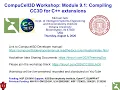 CompuCell3D WS 2026 9 1 Compiling CompuCell3D Michael Getz August 6 2026