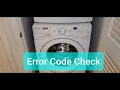 Whirlpool Duet washer error code check