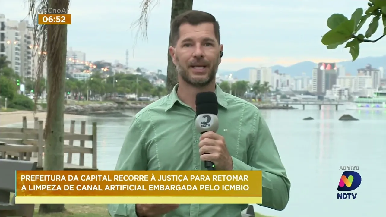 Município de Florianópolis pede, na Justiça, o retorno dos trabalhos de limpeza de canal artificial